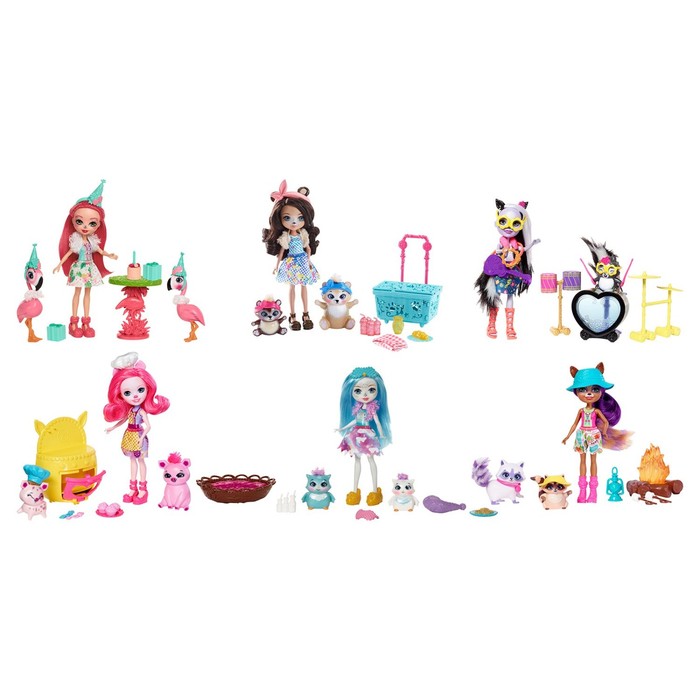 Игровой набор Enchantimals: кукла со зверушкой и аксессуарами, МИКС