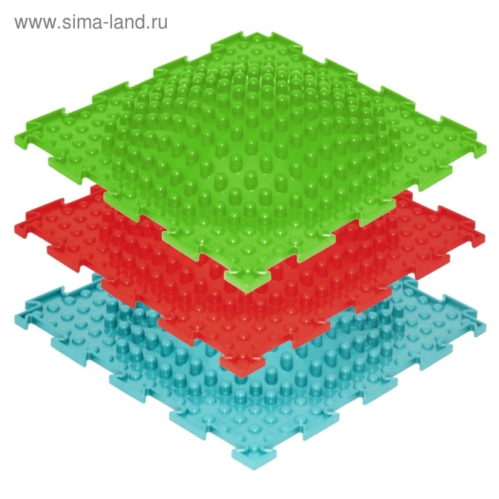 фото Массажный коврик 1 модуль «орто. островок мягкий», цвета микс