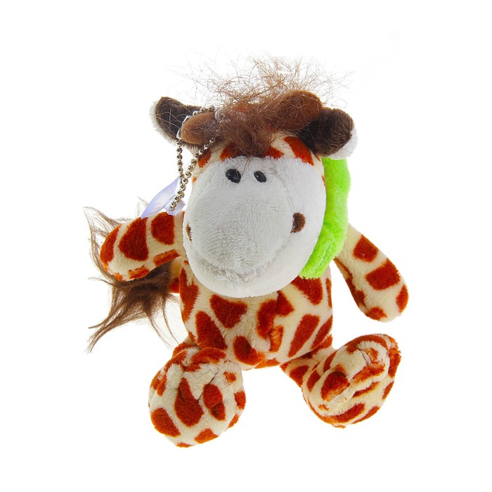 Мягкая игрушка-брелок "Жираф" с присоской