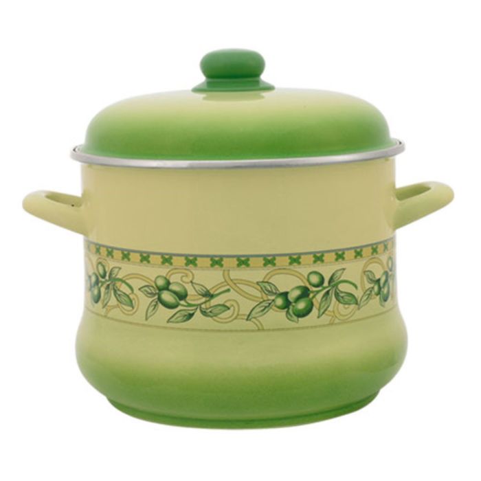 Кастрюля с металлической крышкой 9 л Оливки