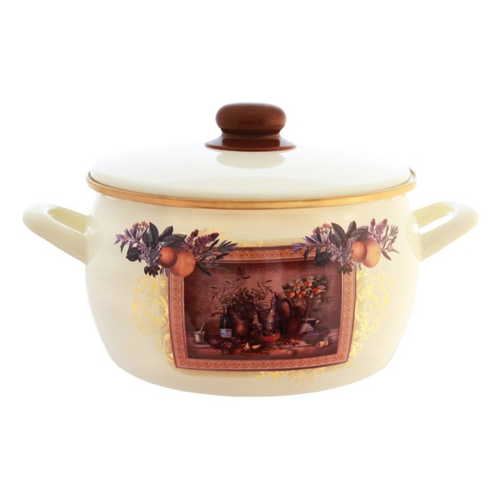 Кастрюля с металлической крышкой 7,5 л Картина