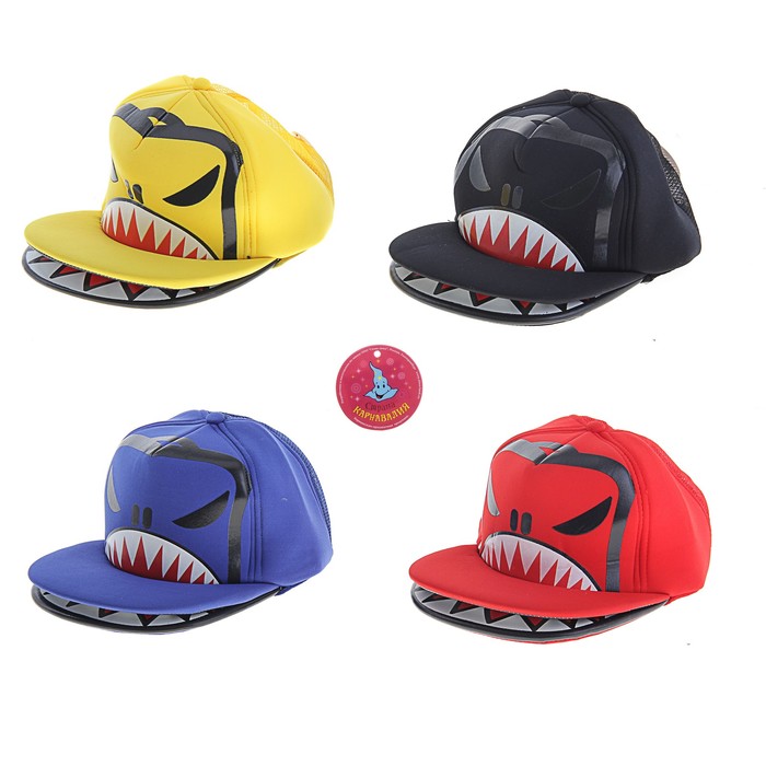 Бейсболка "Зубастик злой", цвета МИКС