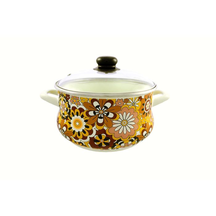 Кастрюля со стеклянной крышкой 2 л Шоколадница