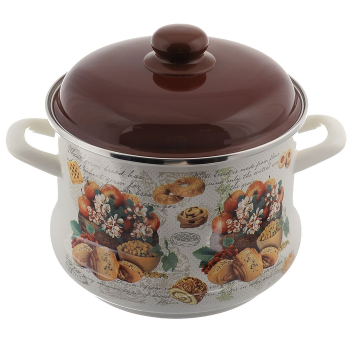 Кастрюля с металлической крышкой 5 л Сластена