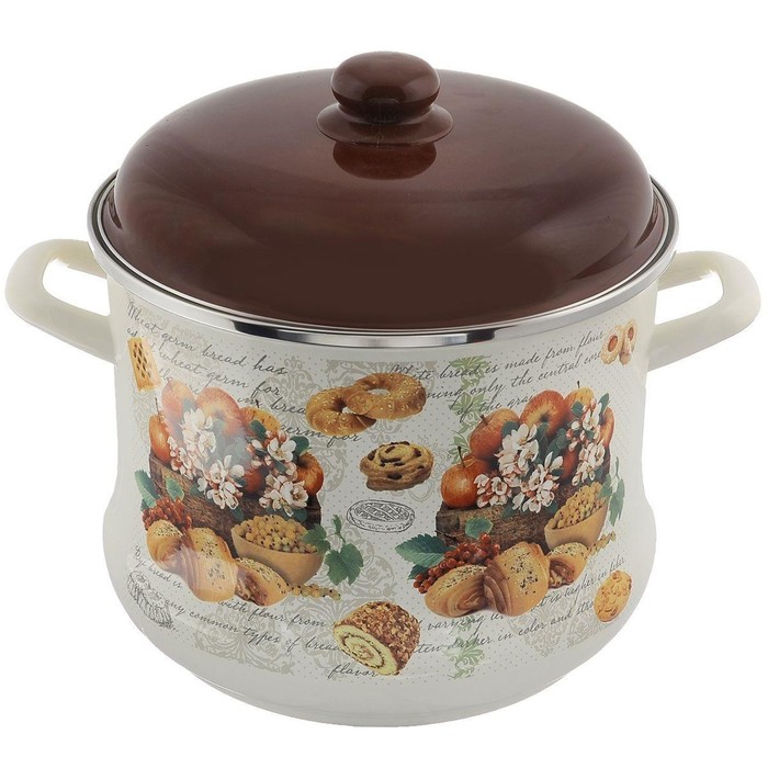 Кастрюля с металлической крышкой 9 л Сластена