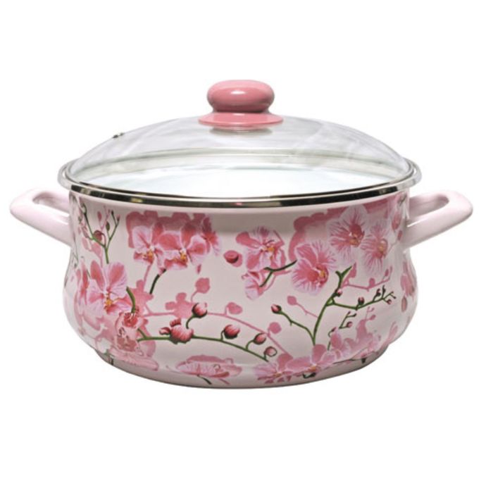 Кастрюля 3,5 л "Сакура", со стеклянной крышкой