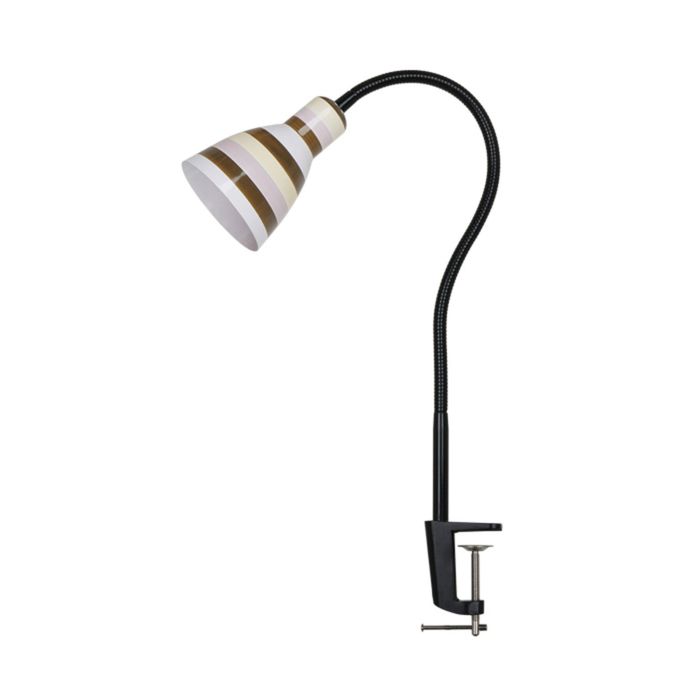 Настольная лампа PIKA E27 60W 220V цветная полоска, белый