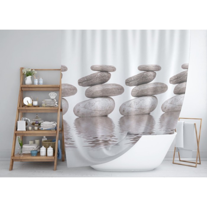 Штора для ванной 180х200 см, "Гармония"