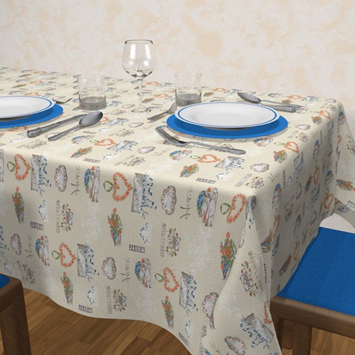 Клеенка столовая Loneta, 140 см, рулон 20 п.м., Кремона 346515/1000