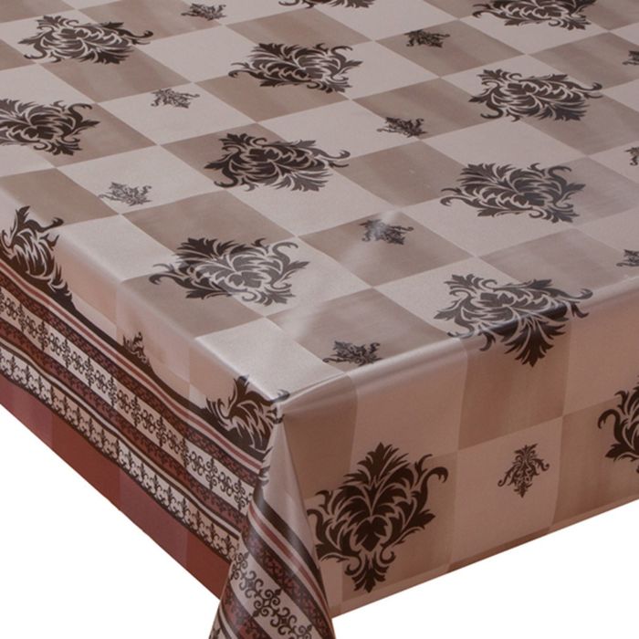 Клеенка столовая "Meiwa" GLL-221 GY, 140 см, рулон 20 п.м., серый