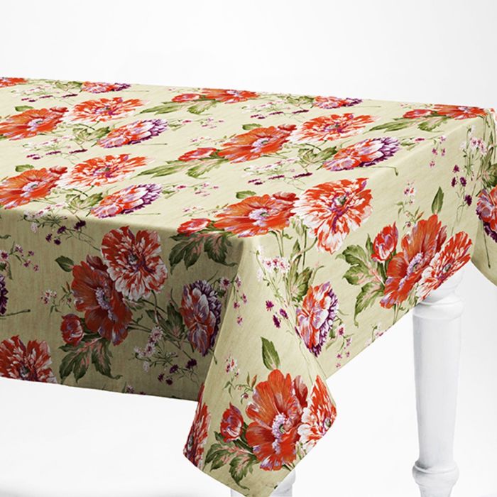 Клеенка столовая "ALBA", 140 см, рулон 20 п.м., 1603403 Бьянка оранжевый