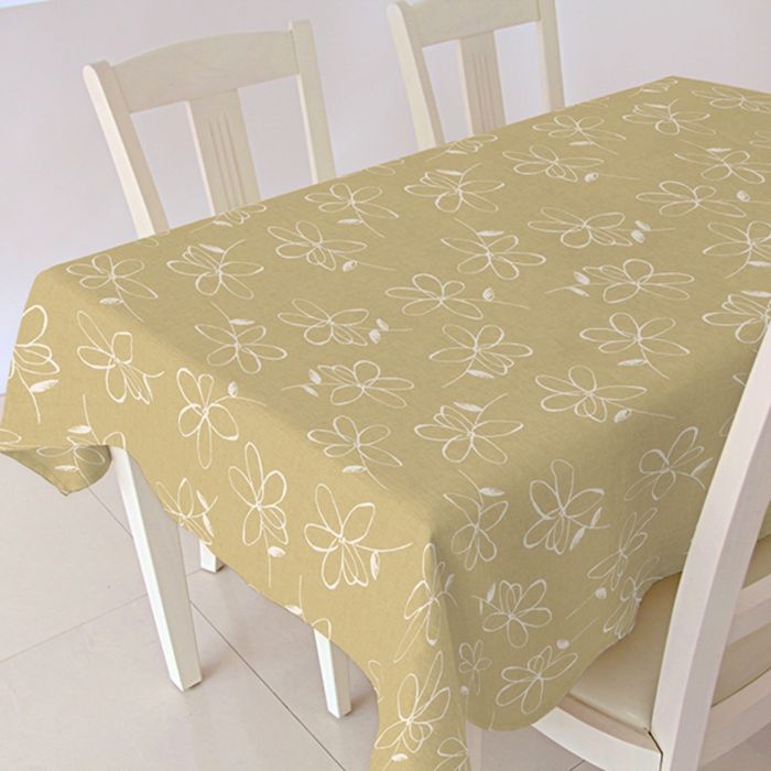 Клеенка столовая "ALBA", 140 см, рулон 20 п.м., 4122106 Анна бежевый