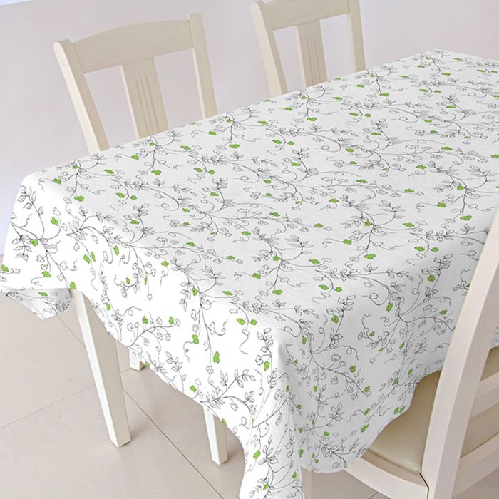 Клеенка столовая "ALBA", 140 см, рулон 20 п.м., RC509222207 Лира зеленая