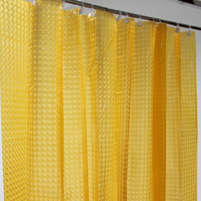 Штора для ванной 180х200 см, La Vita 3D, A023-6000 оранжевый