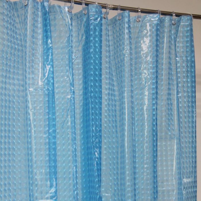 Штора для ванной 180х200 см, La Vita 3D, A023-9001 синий