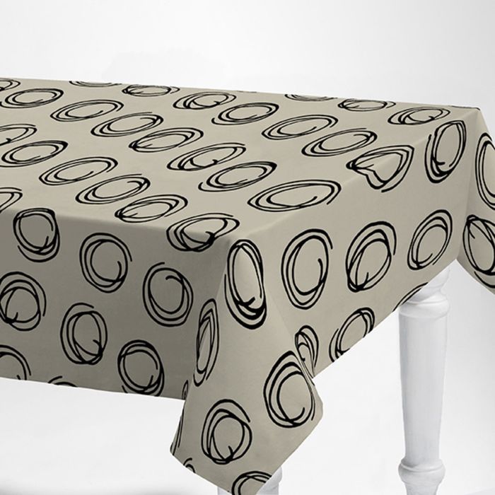 Клеенка столовая, ширина 140 см "Valencia. Наброски", рулон 20 м