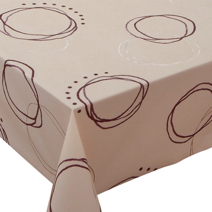 Клеенка столовая "Meiwa" LP-198 BUR, 140 см, рулон 20 п.м., бургунди