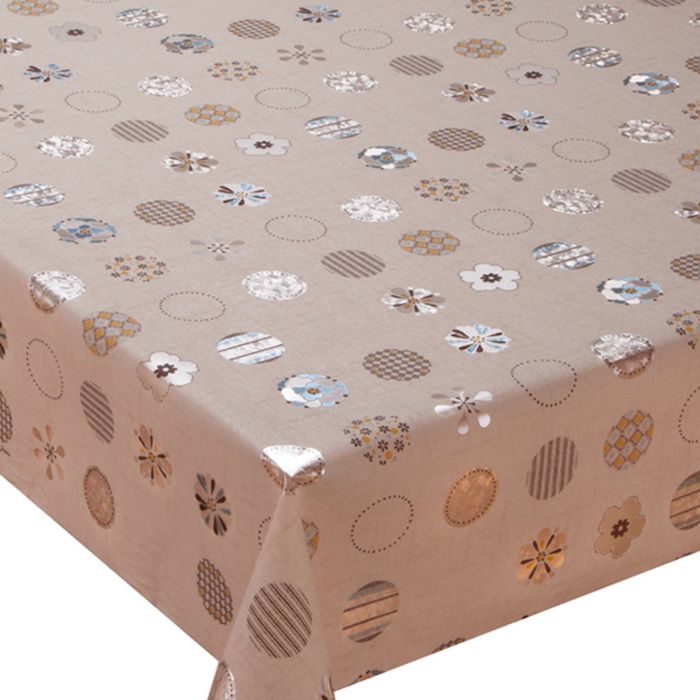 Клеенка столовая "Meiwa" LP-219 BL 140 см, рулон 20 п.м., синий