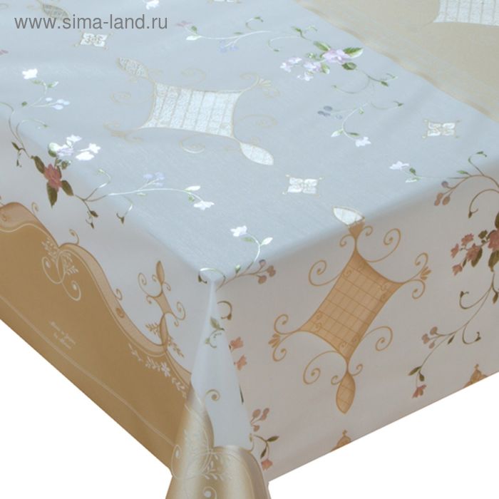 

Клеёнка столовая Meiwa, 140 см, рулон 20 пог. м., золото