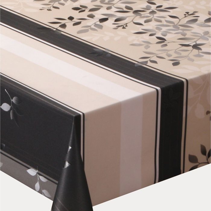 Клеенка столовая "Meiwa" SILKY-178 BR, 140 см, рулон 20 п.м., коричневый