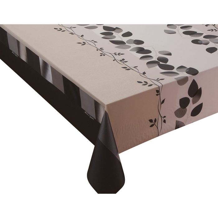 Клеенка столовая "Meiwa" SILKY-180 BR, 140 см, рулон 20 п.м., коричневый