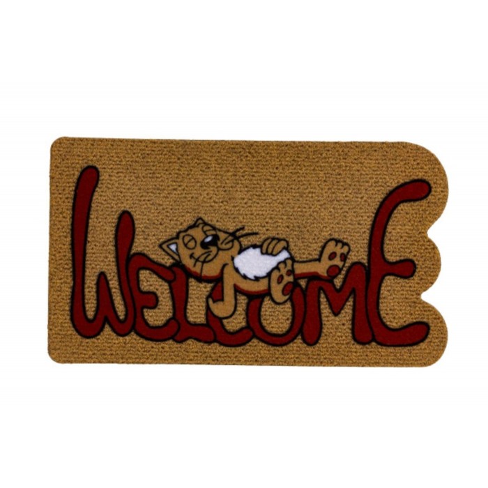 Коврик придверный, 40х70 см, Kokarda, 20734 Спящий кот