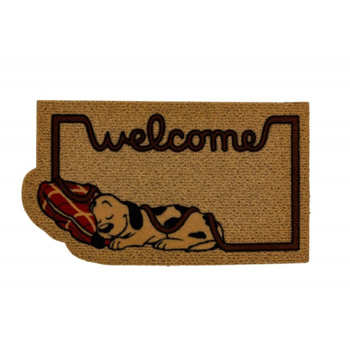 Коврик придверный, 40х70 см, Kokarda, 21723 Спящий пес