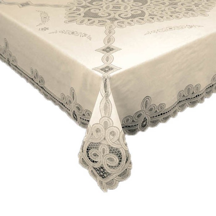 Скатерть столовая "Ажурная" Legend, 130х160 см, рулон 10 шт, бежевый