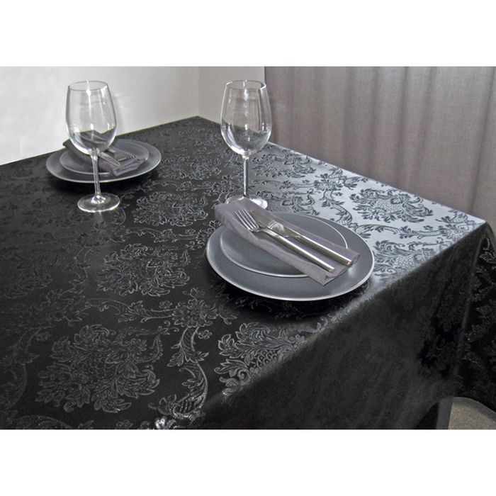 Клеенка столовая "Polyline", 140 см, рулон 15 п.м., PLEV58-BL Аметист черный