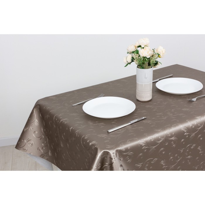 Клеенка столовая "Polyline", 140 см, рулон 15 п.м., PLК207-TA Агата