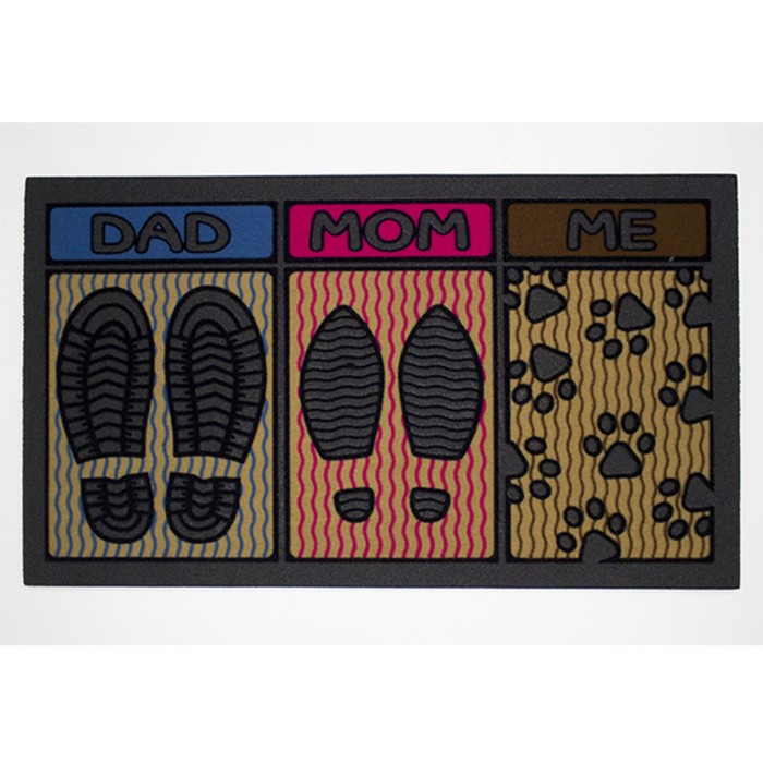 Коврик придверный, 40х68 см, Format Classic, 21202 Семья