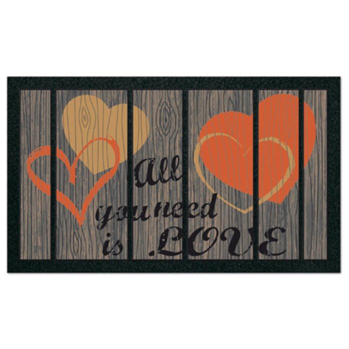 Коврик придверный, 40х68 см, Format Classic, 21703 Любовь