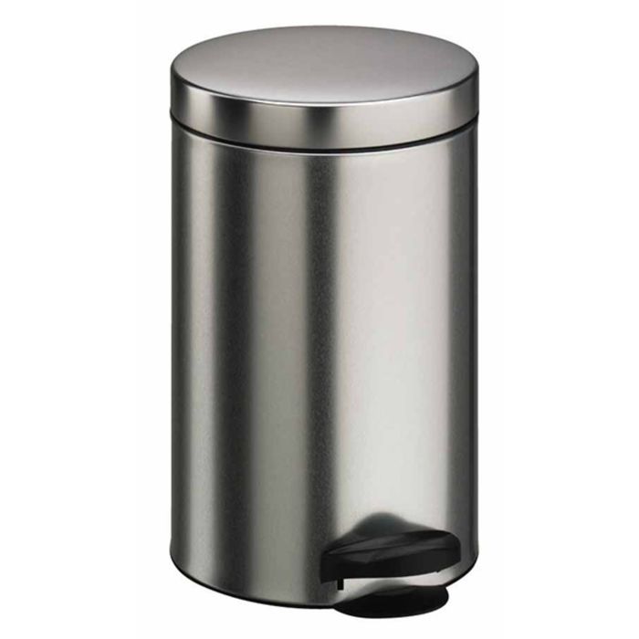 Ведро мусорное с педалью "Матовый стальной", 5 л