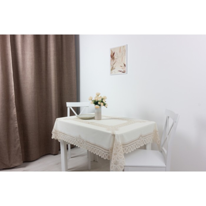 Скатерть столовая "Ажурная" Pretty, 132х177 см, рулон 10 шт
