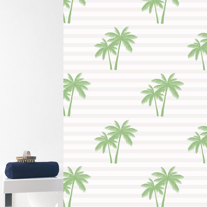 Штора для ванной Palme, 180х200 см, зелёный