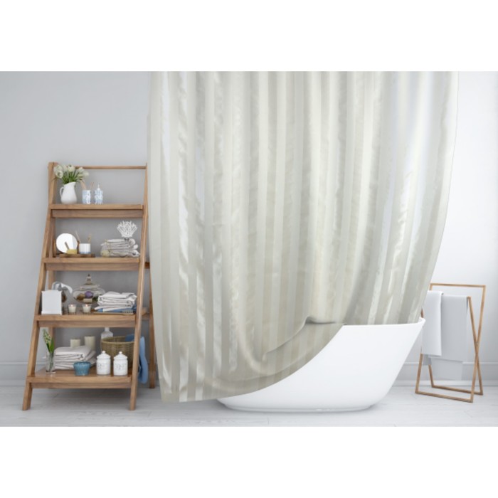 Штора для ванной Rigone, 180х200 см, бежевый