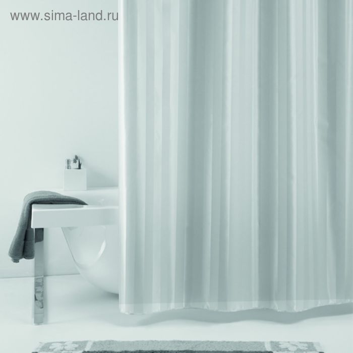 фото Штора для ванной rigone, 180 х 200 см, цвет серый bacchetta