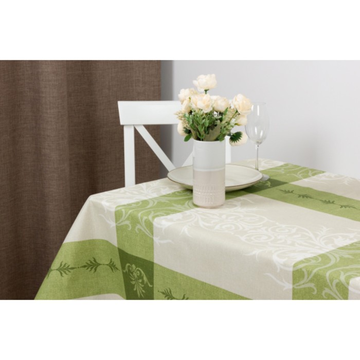 Скатерть "ALBA" Анет, 140х180 см, зеленый