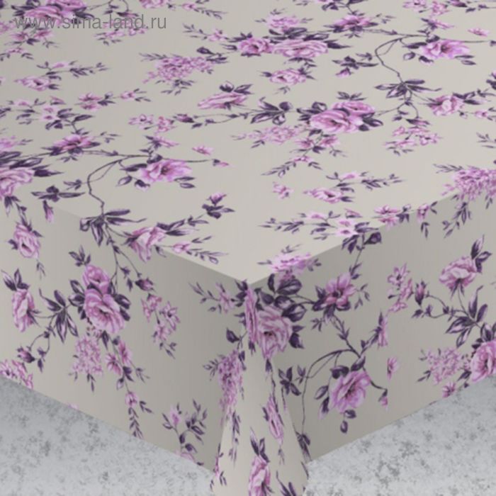 фото Скатерть "alba" вальс цветов, 140х180 см, фиолетовый protec textil