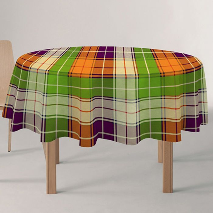 Скатерть "ALBA" Кантри, круглый 160 см, зеленый