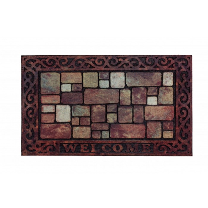 Коврик придверный Aberdeen Welcome 45х76 см