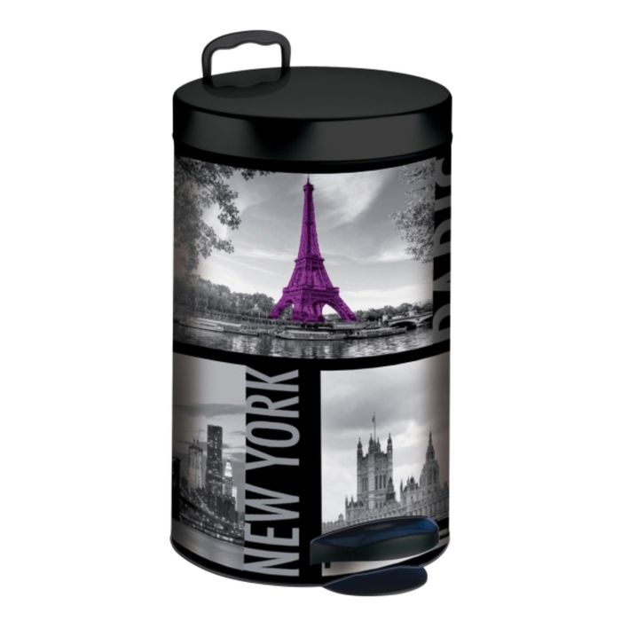 Ведро мусорное с педалью "Мегаполис", 14 л