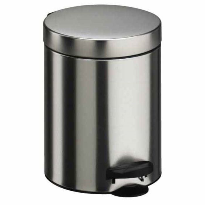 Ведро мусорное с педалью "Матовый стальной", 14 л
