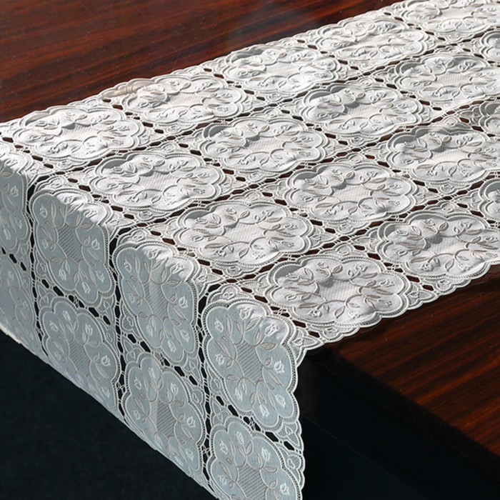 Салфетка "Ажурная" PS415, 40 см, рулон 20 п.м., бежевый