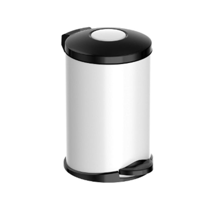 Ведро мусорное с педалью "Матовый белый", 14 л