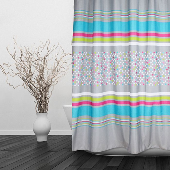 Штора для ванной 180х180 см, "Морские камушки" ВТ-826105