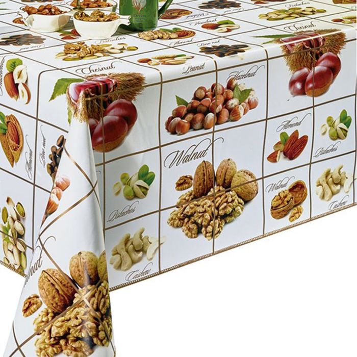 Клеенка столовая "Глянец", 140 см, рулон 20 п.м., Грильяж, W4036V1