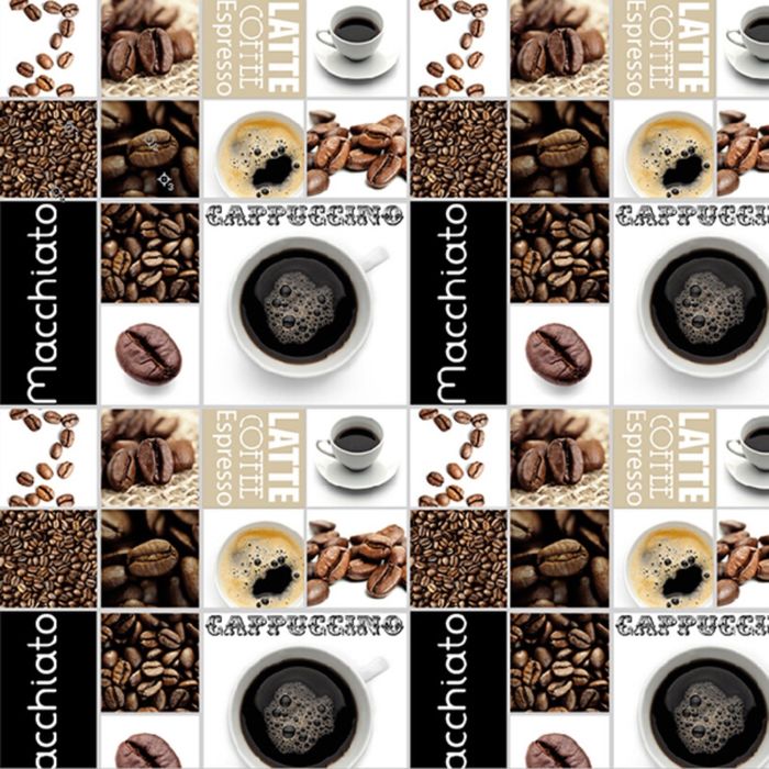 Клеенка столовая "Глянец", 140 см, рулон 20 п.м., Маккиато, 3297