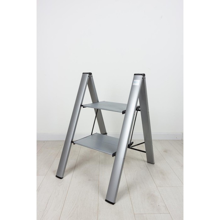 

Стремянка Leonardo, 2 ступени, серая