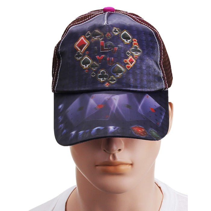 Бейсболка 3D "Карты"